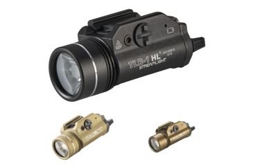 Image of Streamlight TLR-1 HL Flashlight, Black, Flat Dark Earth, Flat Dark Earth Brown