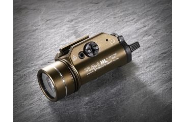 Image of Streamlight TLR-1 HL LED Rail-Mounted TacticalFlashlight, 800 Lumens w/Lithium Batteries, Flat Dark Earth Brown, 69267