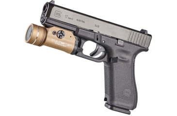 Image of Streamlight TLR-1 HP 1000 Lumens High-Candela Rail-Mounted Strobing LED Tactical Light, CR123A, FDE, 59151