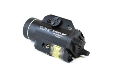 Image of Streamlight TLR-2 Tactical Weapon Flashlight w/ Laser Sight, CR123, Laser Sight , No Strobe, 300 Lumens, Black, 69120