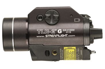 Image of Streamlight TLR-2G LED Rail-Mounted Tactical Light, CR123A, Green/White, 300 Lumens, Black, 69250