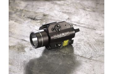 Image of Streamlight TLR-2G LED Rail-Mounted Tactical Light, CR123A, Green/White, 300 Lumens, Black, 69250