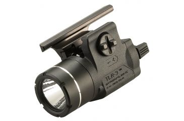 Image of Streamlight TLR-3 Compact Rail Mounted Tactical Light, CR2, Full Size USP Pistol Only, White, 125 Lumens, Black, 69222