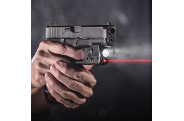 Image of Streamlight TLR-6 Gun Mounted Tactial LED Light, CR1/3N, Glock 26, Glock 27, Glock 33, Red, 100 Lumens, Black, 69272