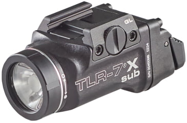 Image of Streamlight TLR-7 X Sub Ultra-Compact LED Tactical Weapon Light, Glock 43X/48/MOS, Black, 69400
