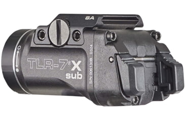 Image of Streamlight TLR-7 X Sub Ultra-Compact LED Tactical Weapon Light, Springfield Armory Hellcat, CR123A, White, 500 Lumens, Black, 69404