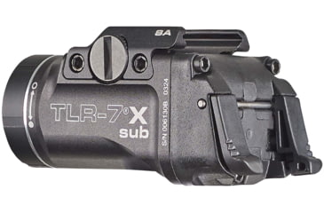 Image of Streamlight TLR-7 X Sub Ultra-Compact LED Tactical Weapon Light, Springfield Armory Hellcat, CR123A, White, 500 Lumens, Black, 69404