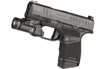 Image of Streamlight TLR-7 X Sub Ultra-Compact LED Tactical Weapon Light, Springfield Armory Hellcat, CR123A, White, 500 Lumens, Black, 69404