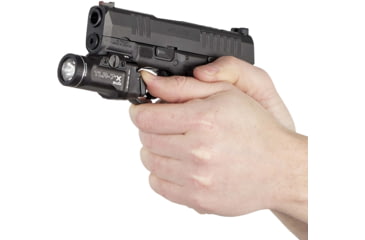 Image of Streamlight TLR-7 X Sub Ultra-Compact LED Tactical Weapon Light, Springfield Armory Hellcat, CR123A, White, 500 Lumens, Black, 69404