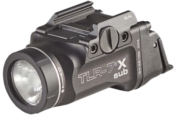 Image of Streamlight TLR-7 X Sub Ultra-Compact LED Tactical Weapon Light, Springfield Armory Hellcat, CR123A, White, 500 Lumens, Black, 69404