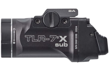 Image of Streamlight TLR-7 X Sub Ultra-Compact LED Tactical Weapon Light, Springfield Armory Hellcat, CR123A, White, 500 Lumens, Black, 69404