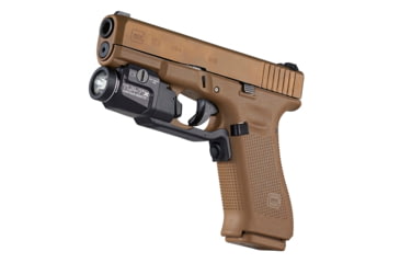 Image of Streamlight TLR-7X Contour Remote Weapon Light, 500 Lumens, Most Glocks Gen 4/5, w/ Mounting Key, CR123A, Black, 69428