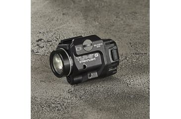 Image of Streamlight TLR-8 G Tactical Weapon Light w/Laser Sight, Rail Mounted, 500 Lumen LED, 510-520nm Green Laser, 1 x CR123A Battery, Black, 69430