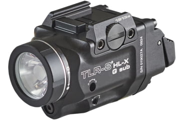 Image of Streamlight TLR-8 HL-X G SUB USB SL-B9 Rechargeable 1000 Lumens LED Weapon Light for 1913 Short, w/High And Low Switches, USB-C Cord, Multi-Tool, And Mounting Kit With Keys, Black, 69478