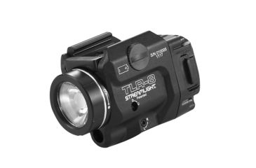 Image of USED Streamlight TLR-8 Rail Mounted Tactical C4 LED Weapon Light w/Laser Sight, CR123A, Red, 500 Lumens, Black, 69410, EDEMO7, Condition Parts Only/Salvage, Defective