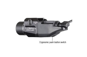 Image of Streamlight TLR RM 1 HL-X USB 1000 Lumens Weapon Light, SL-B9 Rechargeable, with Key Kit, USB-C Cord, Black, 69484