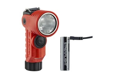 Image of Streamlight Vantage 180 X USB Flashlight, 250 Lumens w/ 18650 USB battery, helmet bracket, Orange 88911