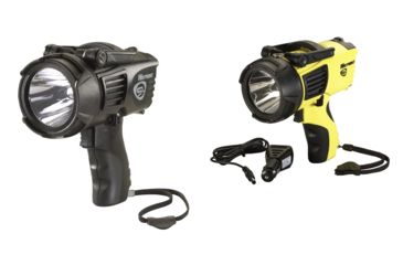 Image of Streamlight WayPoint Spotlight w/ 12V DC Power Cord, Black, Yellow