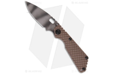 Image of Strider Knives SnG Folding Knife, 3.50in, CPM S30V, Spear Point Blade, G-10, Brown Handle, Tiger Stripe, Brown/Black, 8.20 inch, BHQ-10720
