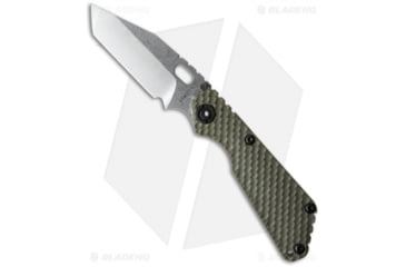 Image of Strider Knives SnG Folding Knife, 3.50in, CPM S30V, Tanto Blade, G-10, OD Green Handle, GG Gunner Grip, OD Green/Gray, 8.20 inch, BHQ-31046