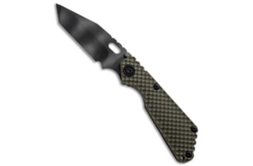 Image of Strider Knives SnG Folding Knife, 3.50in, CPM S30V, Tanto Blade, G-10, OD Green Handle, 3/4 Tiger Stripe, GG Gunner Grip, OD Green/Black, 8.20 inch, BHQ-22629
