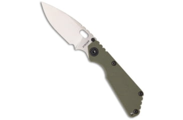 Image of Strider Knives SnG Folding Knife, 3.50in, CPM S30V, Spear Point Blade, G-10, Green Handle, w/ Heat Stripe, Green/Gray, 8.20 inch, BHQ-11374