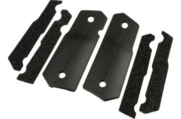 Image of Strike Industries 1911 Officer Style Grip-01 with Sticker, SI-1911-CP-Grip-1, Black, One Size, SI-1911-CP-GRIP-1