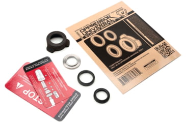 Image of Strike Industries .223/5.56/.308/7.62/9mm SI OPPRESSOR Universal 3-Lug QD Base Set, Black, SI-BS-OPPRESSOR-U-BASE