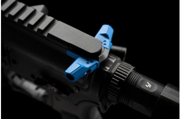 Image of Strike Industries .223/5.56 T-Bone Charging Handle with Blue Handles, Black, One Size, SI-AR-TBCH-223-BK-BLU