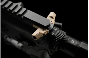 Image of Strike Industries .223/5.56 T-Bone Charging Handle with FDE Handles, Black, One Size, SI-AR-TBCH-223-BK-FDE