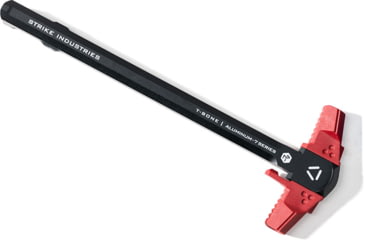 Image of Strike Industries .223/5.56 T-Bone Charging Handle with Red Handles, SI-AR-TBCH-223-BK-RED, Red, One Size, SI-AR-TBCH-223-BK-RED
