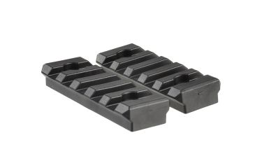 Image of Strike Industries 2pcs Polymer 5 Slot Keymod Short Rail Section, Black SI-KMPRS-5