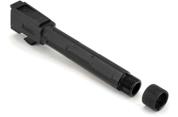 Image of Strike Industries 4.46in Threaded Barrel for Glock 19, 1-10 Twist Rate, 1/2x28 TPI, Black, SI-G-THDBARREL-19-BK