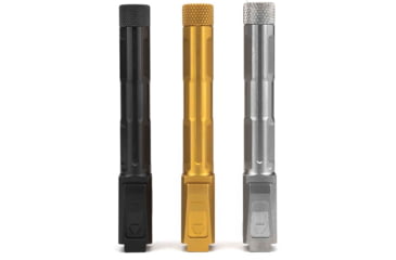 Image of Strike Industries 4.46in Threaded Barrel for Glock 19, 1-10 Twist Rate, 1/2x28 TPI, Black, SI-G-THDBARREL-19-BK