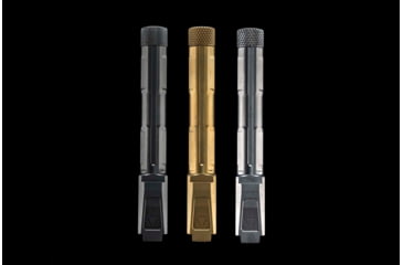 Image of Strike Industries 4.46in Threaded Barrel for Glock 19, 1-10 Twist Rate, 1/2x28 TPI, Black, SI-G-THDBARREL-19-BK