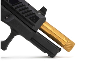 Image of Strike Industries 4.46in Threaded Barrel for Glock 19, 1-10 Twist Rate, 1/2x28 TPI, TiN, SI-G-THDBARREL-19-TIN