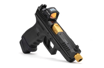 Image of Strike Industries 4.46in Threaded Barrel for Glock 19, 1-10 Twist Rate, 1/2x28 TPI, TiN, SI-G-THDBARREL-19-TIN