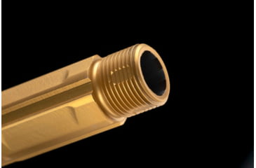 Image of Strike Industries 4.46in Threaded Barrel for Glock 19, 1-10 Twist Rate, 1/2x28 TPI, TiN, SI-G-THDBARREL-19-TIN