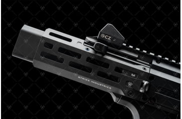 Image of Strike Industries 6 Handguard for CZ Scorpion EVO Pistol, Black, SI-CEVO-HG-6-BK