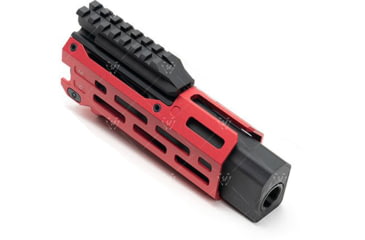 Image of Strike Industries 6in Handguard for CZ Scorpion EVO Pistol, Picatinny, SI-CEVO-HG-6-RED, Red, One Size, SI-CEVO-HG-6-RED