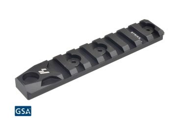 Image of Strike Industries 8 Slot Aluminum Keymod Long Rail Section-QD Featured, Black SI-KMARS-8-QD