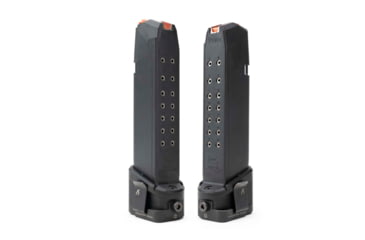 Image of Strike Industries Aluminum Extended Magazine Plate for Glock 17/ Glock 22, Black, SI-EMP-AL-G17-BK-5RD
