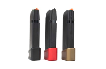 Image of Strike Industries Aluminum Extended Magazine Plate for Glock 17/ Glock 22, Black, SI-EMP-AL-G17-BK-5RD