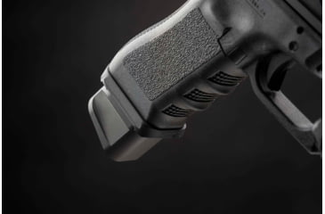 Image of Strike Industries Aluminum Extended Magazine Plate for Glock 17/ Glock 22, Black, SI-EMP-AL-G17-BK-5RD