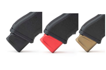 Image of Strike Industries Aluminum Extended Magazine Plate for Glock 17/ Glock 22, Black, SI-EMP-AL-G17-BK-5RD
