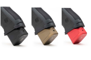 Image of Strike Industries Aluminum Extended Magazine Plate for Glock 17/ Glock 22, Black, SI-EMP-AL-G17-BK-5RD