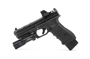 Image of Strike Industries Aluminum Extended Magazine Plate for Glock 17/ Glock 22, Black, SI-EMP-AL-G17-BK-5RD