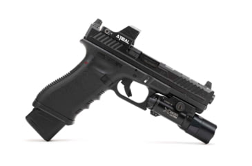 Image of Strike Industries Aluminum Extended Magazine Plate for Glock 17/ Glock 22, Black, SI-EMP-AL-G17-BK-5RD