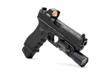 Image of Strike Industries Aluminum Extended Magazine Plate for Glock 17/ Glock 22, Black, SI-EMP-AL-G17-BK-5RD
