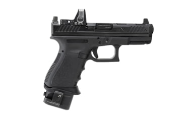 Image of Strike Industries Aluminum Extended Magazine Plate for Glock G19 9mm, Black, One Size, SI-EMP-AL-G19-BK